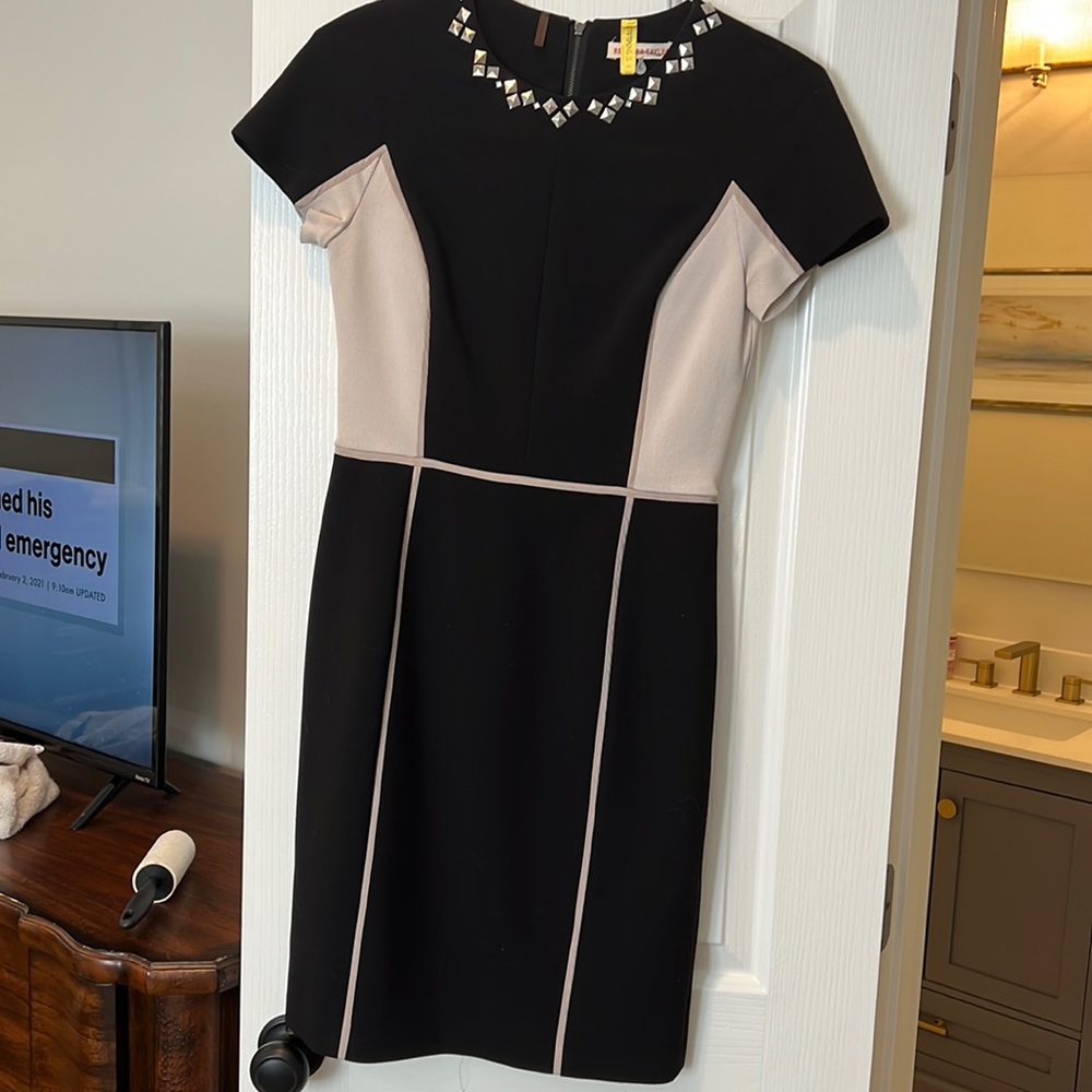 Rebecca Taylor size 6 Black and Cream dress.